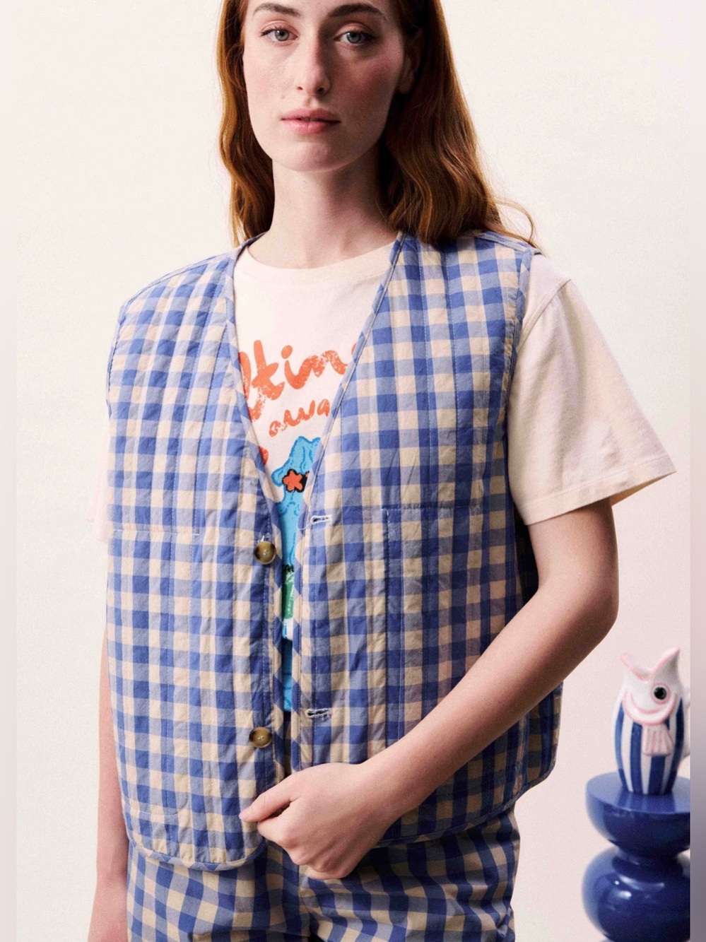 FRNCH 🇫🇷 REGALIA VEST AZURE BLUE - Picture 5 of 12